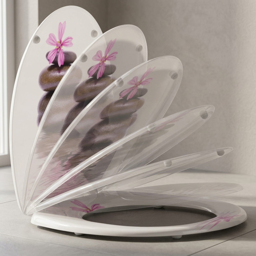 Abattant WC galet zen