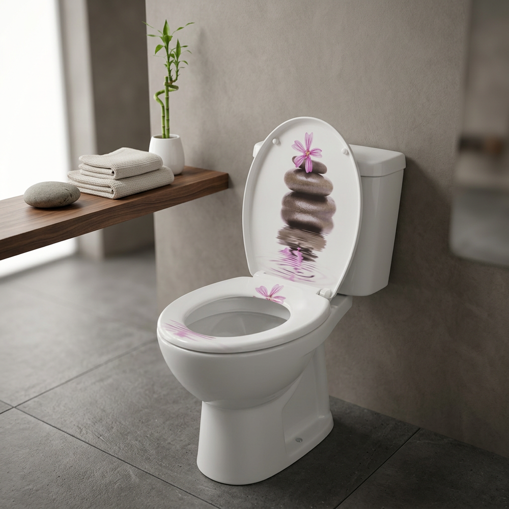 Abattant WC galet zen