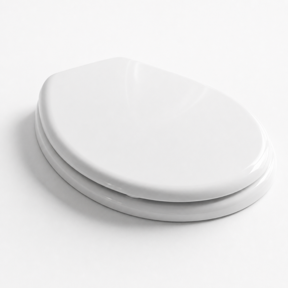 Abattant WC blanc ovale déclipsable – facile à nettoyer