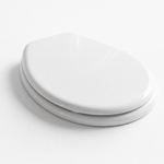 Abattant WC blanc ovale déclipsable – facile à nettoyer