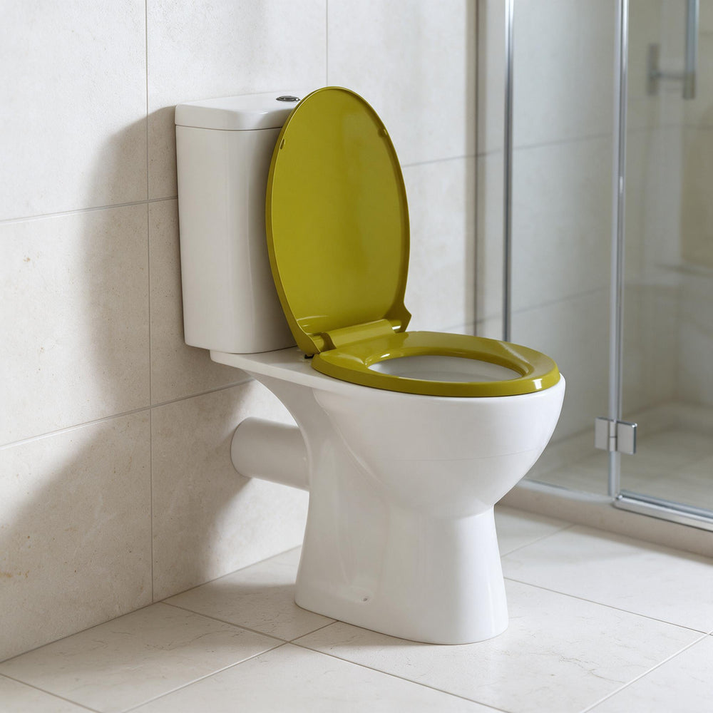 Abattant WC Ovale Vert – Fermeture Douce & Design Élégant