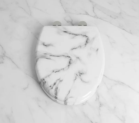 Abattant WC marbre blanc
