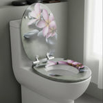 Abattant WC fleurs