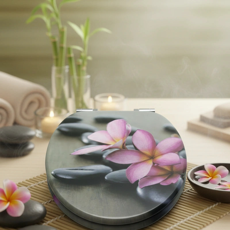 Abattant WC fleurs